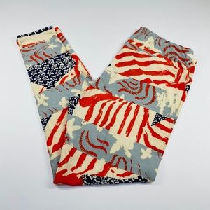 LulaRoe American flag leggings